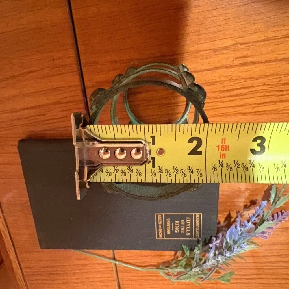 Nautical Metal Votive Candle Holder with a rustic Patina